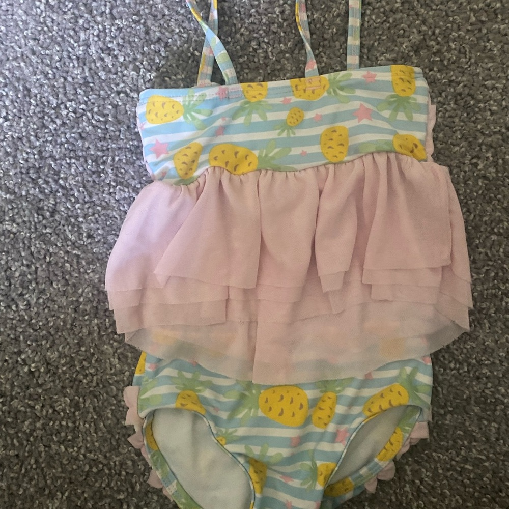 Ruffle Butts two piece swimsuit 6-12 months